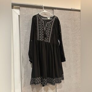 Time and Tru Black Midi Dress (XXL)